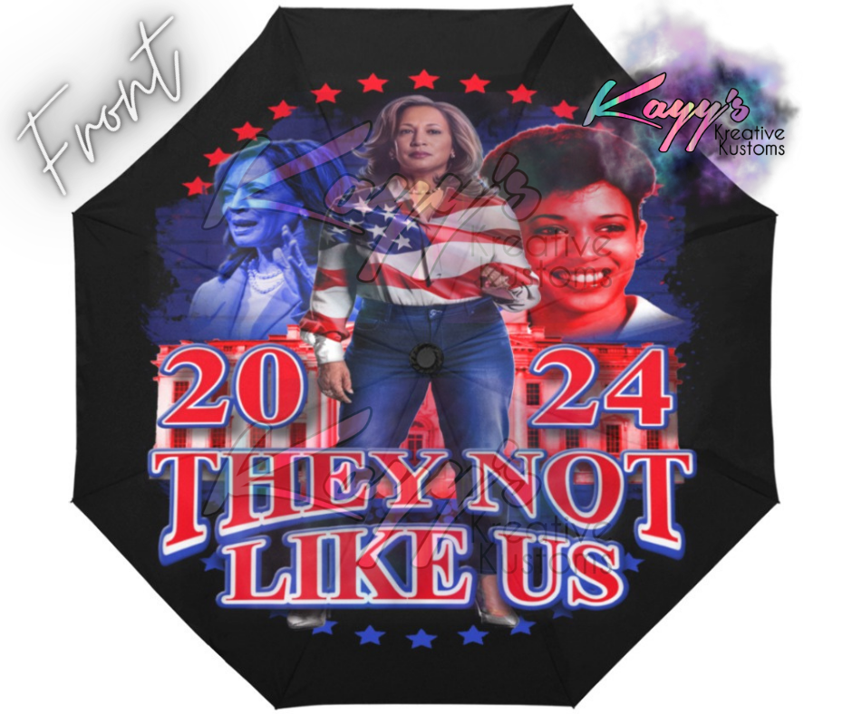 Kamala They Not Like Us Umbrella (Red/Blue)