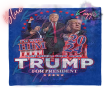 Load image into Gallery viewer, Trump I&#39;m With Him Blanket
