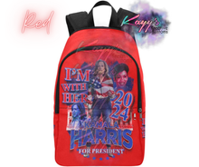 Load image into Gallery viewer, Kamala I&#39;m With Her Backpack (Red &amp; Blue)
