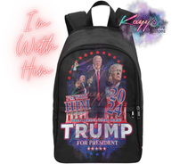 Load image into Gallery viewer, Trump I&#39;m With Him Backpack
