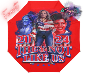 Kamala They Not Like Us Umbrella (Red/Blue)