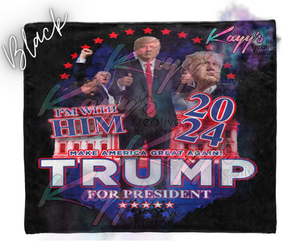 Trump I'm With Him Blanket