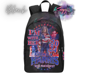 Kamala I'm With Her Backpack (Red & Blue)