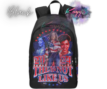 Load image into Gallery viewer, Kamala They Not Like Us Backpack (Red &amp; Blue)
