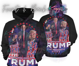 Trump I'm With Him Adult Hoodie