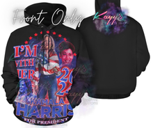 Load image into Gallery viewer, Kamala I&#39;m With Her Adult Hoodie (Red &amp; Blue)
