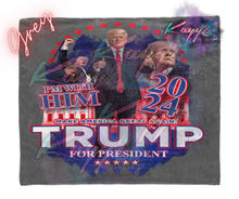 Load image into Gallery viewer, Trump I&#39;m With Him Blanket
