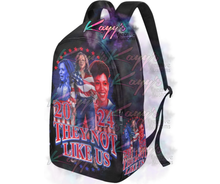 Load image into Gallery viewer, Kamala They Not Like Us Backpack (Red &amp; Blue)
