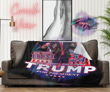 Load image into Gallery viewer, Trump I&#39;m With Him Blanket
