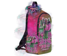 Load image into Gallery viewer, Kamala They Not Like Us Backpack (Pink &amp; Green)
