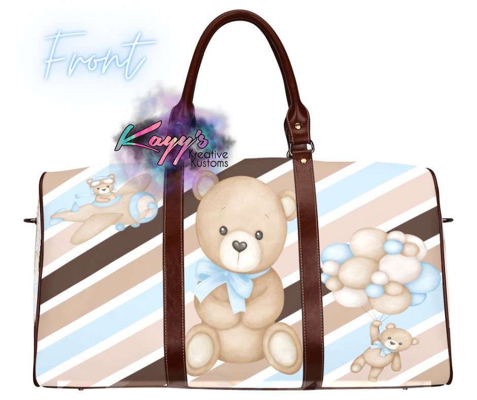 Beary Blue Travel Bag