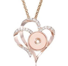 Load image into Gallery viewer, Personalized Double Heart Necklace
