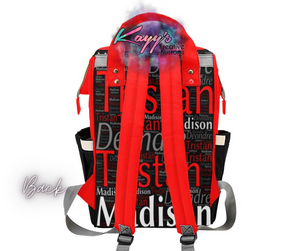 Name Diaper Backpack