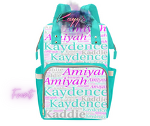 Load image into Gallery viewer, Name Diaper Backpack
