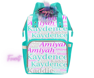 Name Diaper Backpack