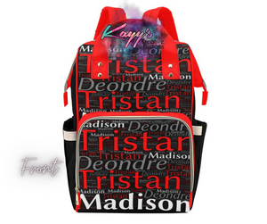 Name Diaper Backpack