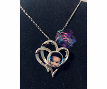 Load image into Gallery viewer, Personalized Double Heart Necklace
